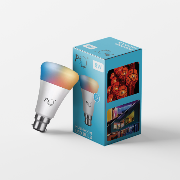 9 Watt Smart Led bulb multicolor and single color mode with 7 Color all in one decorative bulb